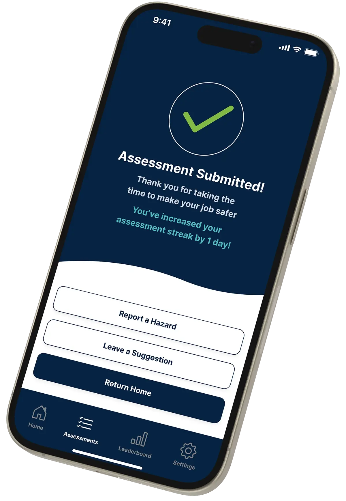 the Safe Me Pro app on an iphone